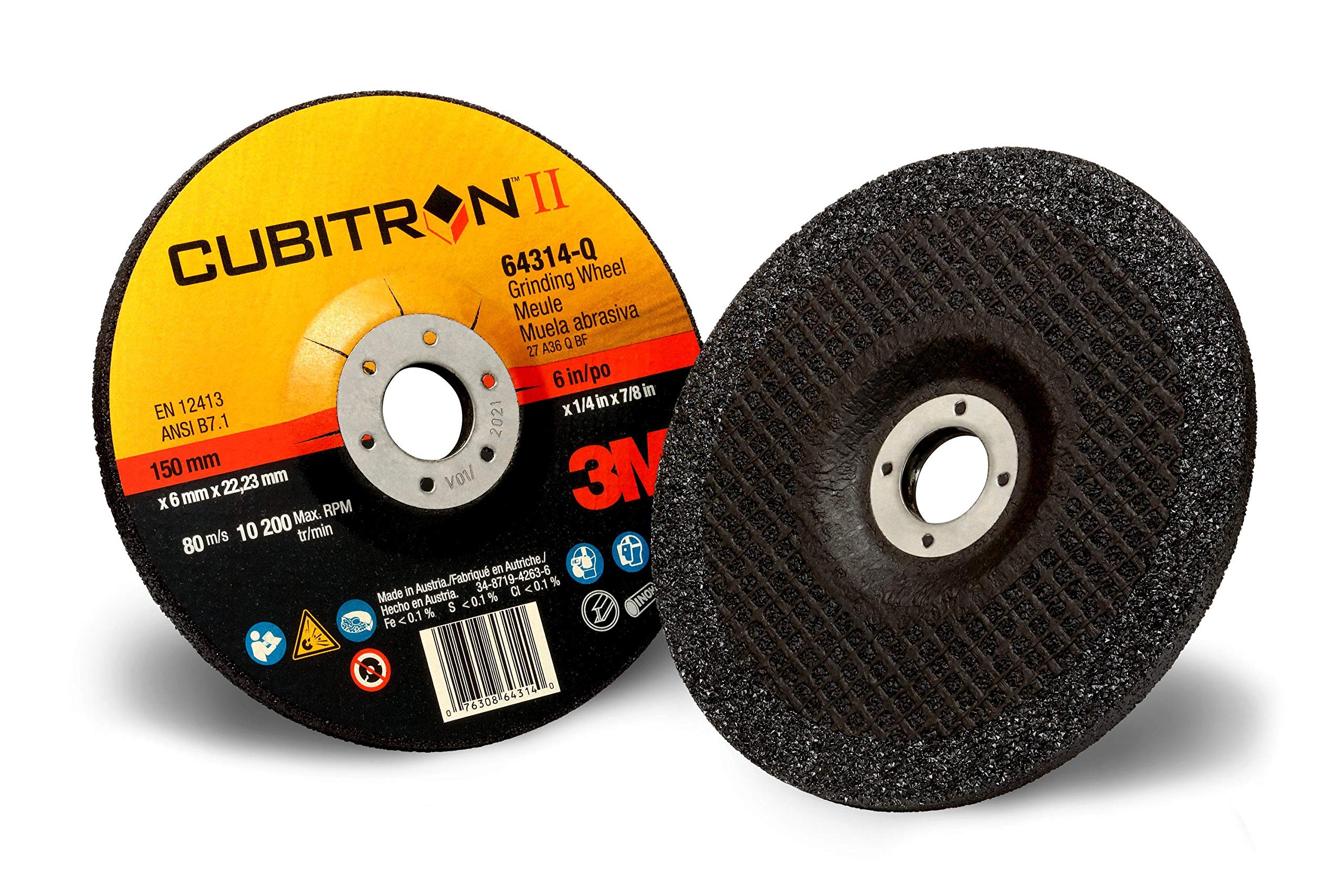 だるだーる Cubitron II 64314 3M Depressed Center Grinding Wheel T27, (64314-Q